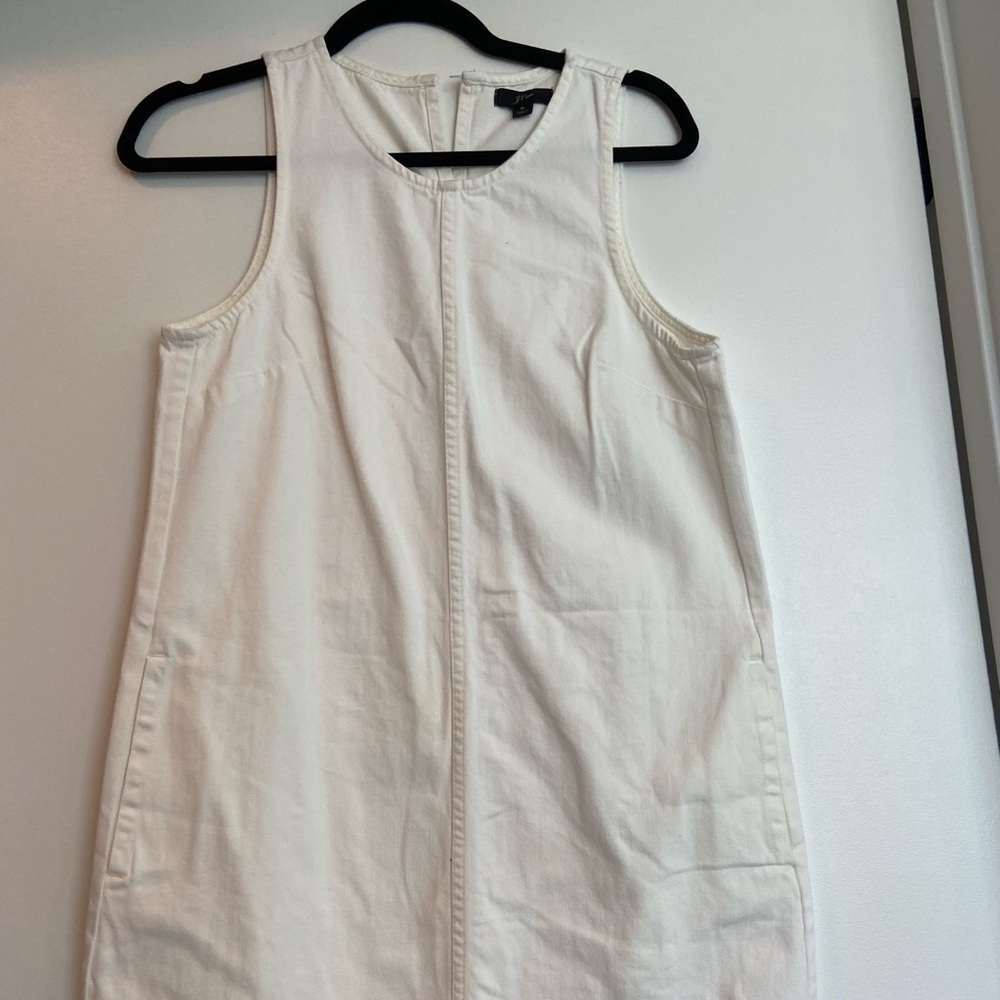 J. Crew White Denim Dress Size 6